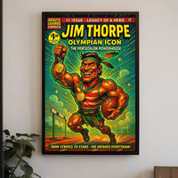 Jim Thorpe Olympian Icon Wall Art Print PosterGoat