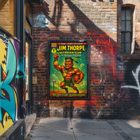 Jim Thorpe Olympian Icon Wall Art Print PosterGoat