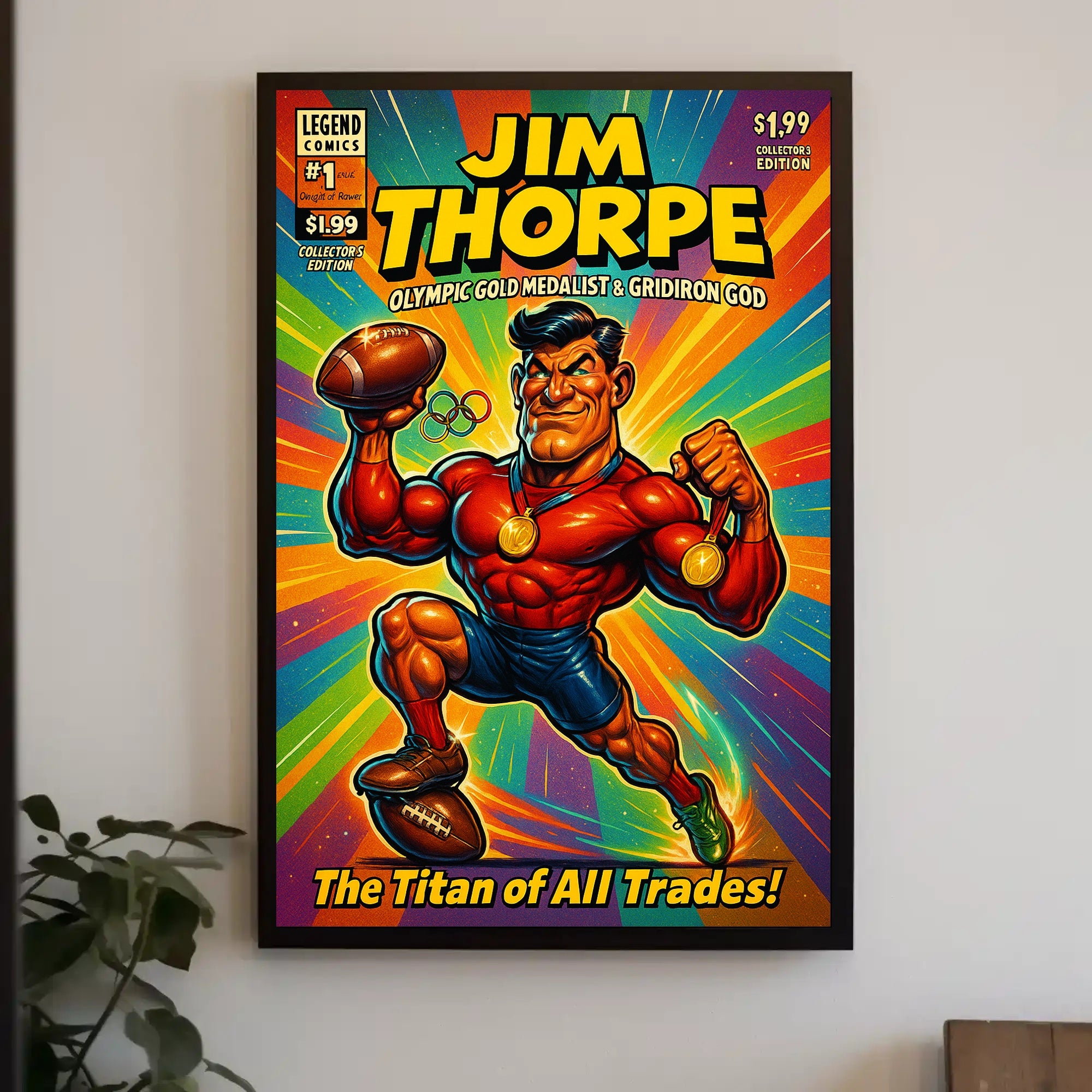 Jim Thorpe Olympic Gold Medalist Poster PosterGoat