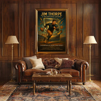 Jim Thorpe Relentless Legend Wall Art PosterGoat