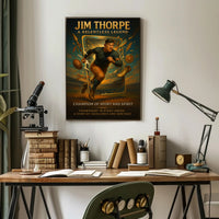 Jim Thorpe Relentless Legend Wall Art PosterGoat