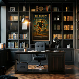 Jim Thorpe Relentless Legend Wall Art PosterGoat
