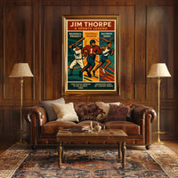 Jim Thorpe Sports Legend Wall Art Print PosterGoat