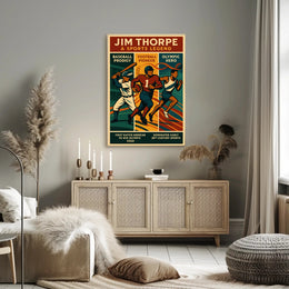 Jim Thorpe Sports Legend Wall Art Print PosterGoat