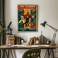 Jim Thorpe Sports Legend Wall Art Print PosterGoat