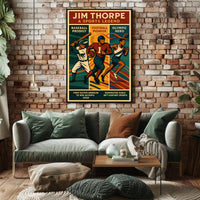 Jim Thorpe Sports Legend Wall Art Print PosterGoat