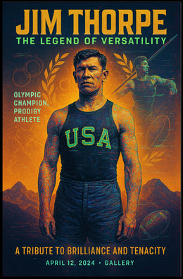 Jim Thorpe The Legend of Versatility Poster PosterGoat