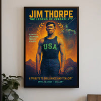 Jim Thorpe The Legend of Versatility Poster PosterGoat