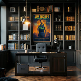 Jim Thorpe The Legend of Versatility Poster PosterGoat