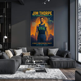 Jim Thorpe The Legend of Versatility Poster PosterGoat