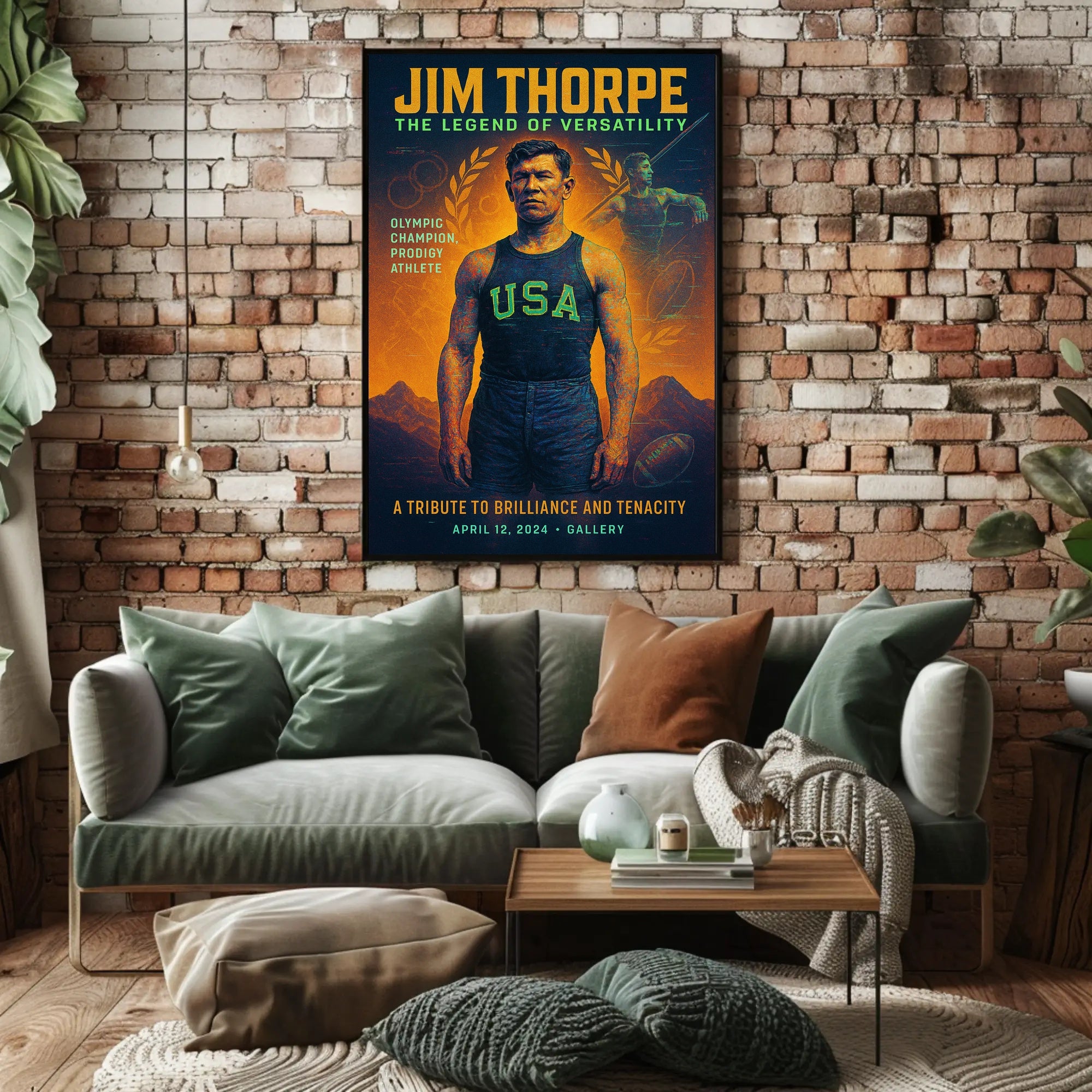 Jim Thorpe The Legend of Versatility Poster PosterGoat