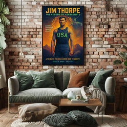 Jim Thorpe The Legend of Versatility Poster PosterGoat