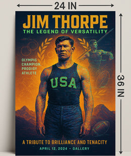 Jim Thorpe The Legend of Versatility Poster PosterGoat