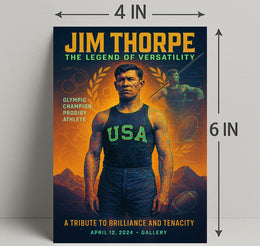 Jim Thorpe The Legend of Versatility Poster PosterGoat
