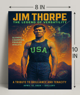 Jim Thorpe The Legend of Versatility Poster PosterGoat