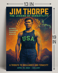 Jim Thorpe The Legend of Versatility Poster PosterGoat
