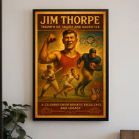 Jim Thorpe Triumph Poster of Talent and Sacrifice PosterGoat