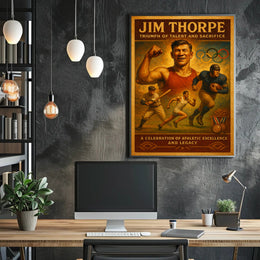 Jim Thorpe Triumph Poster of Talent and Sacrifice PosterGoat