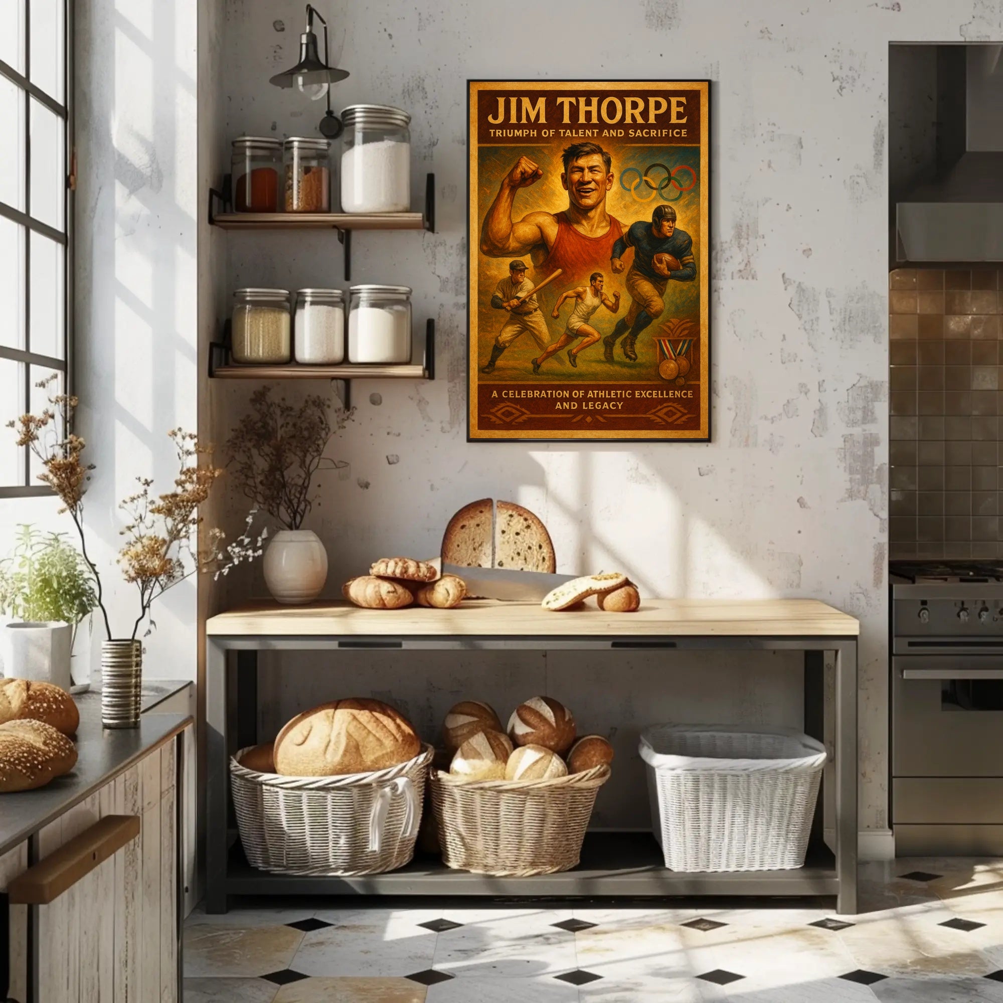Jim Thorpe Triumph Poster of Talent and Sacrifice PosterGoat