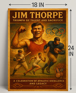 Jim Thorpe Triumph Poster of Talent and Sacrifice PosterGoat