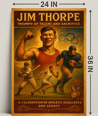 Jim Thorpe Triumph Poster of Talent and Sacrifice PosterGoat