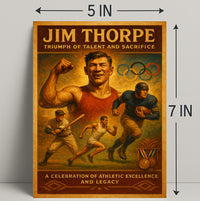 Jim Thorpe Triumph Poster of Talent and Sacrifice PosterGoat
