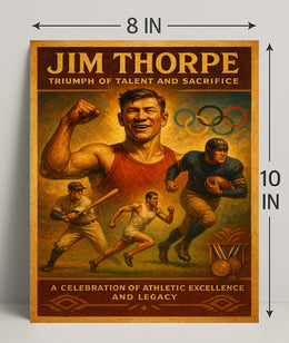 Jim Thorpe Triumph Poster of Talent and Sacrifice PosterGoat