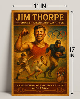 Jim Thorpe Triumph Poster of Talent and Sacrifice PosterGoat