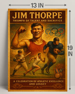 Jim Thorpe Triumph Poster of Talent and Sacrifice PosterGoat