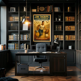 Jim Thorpe True Champion Wall Art Print PosterGoat