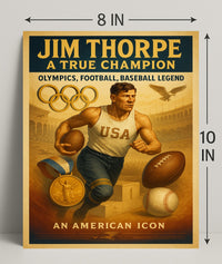 Jim Thorpe True Champion Wall Art Print PosterGoat