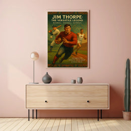 Jim Thorpe Versatile Legend Poster Art Print PosterGoat