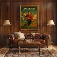 Jim Thorpe Versatile Legend Poster Art Print PosterGoat