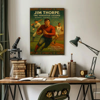 Jim Thorpe Versatile Legend Poster Art Print PosterGoat