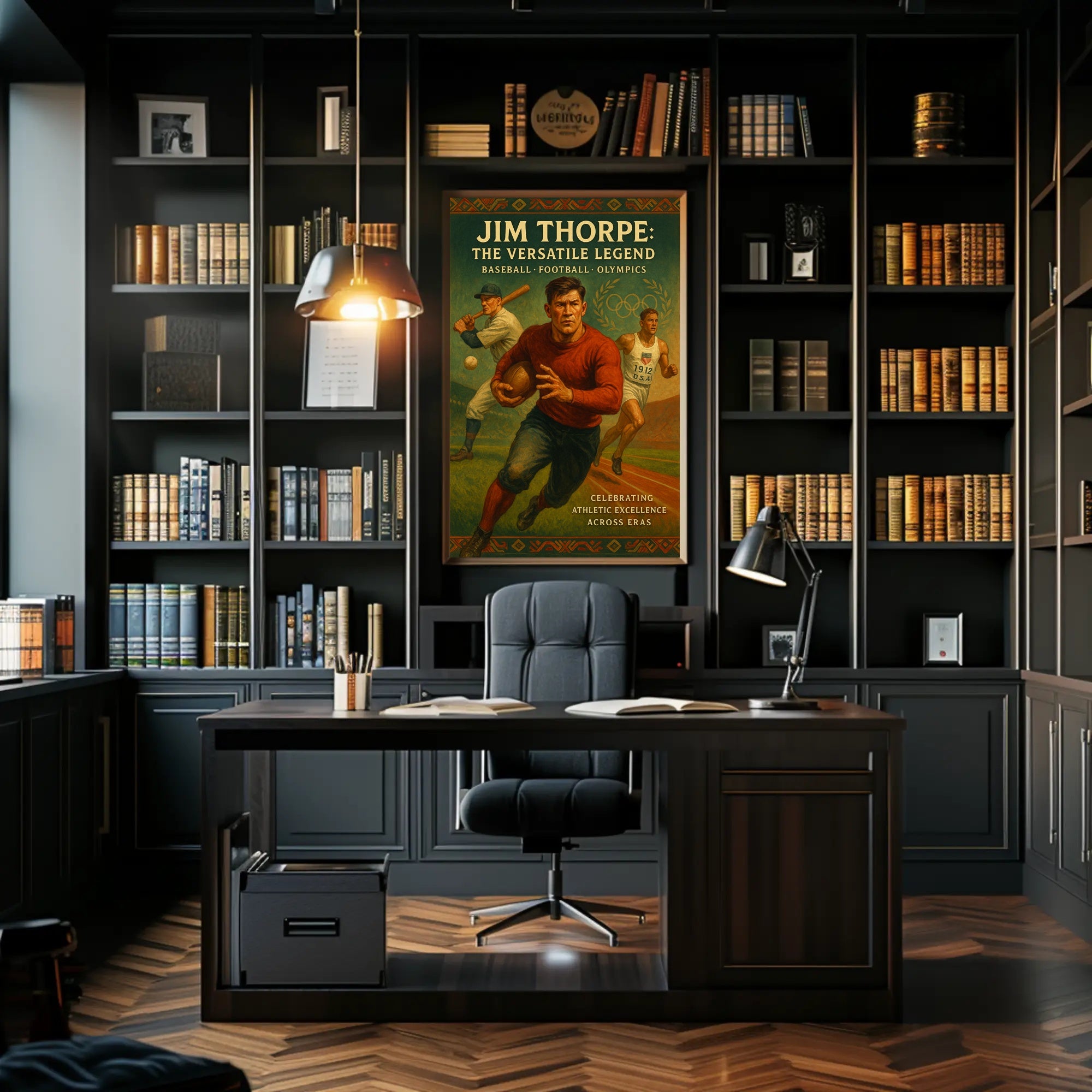 Jim Thorpe Versatile Legend Poster Art Print PosterGoat