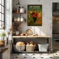 Jim Thorpe Versatile Legend Poster Art Print PosterGoat