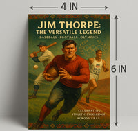 Jim Thorpe Versatile Legend Poster Art Print PosterGoat
