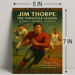 Jim Thorpe Versatile Legend Poster Art Print PosterGoat