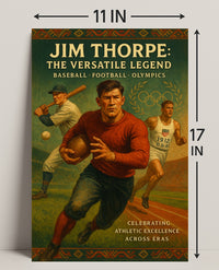 Jim Thorpe Versatile Legend Poster Art Print PosterGoat