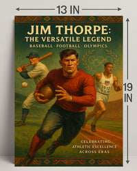 Jim Thorpe Versatile Legend Poster Art Print PosterGoat