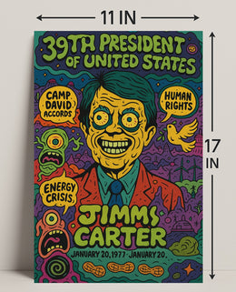 Jimmy Carter 39Th President Poster PosterGoat