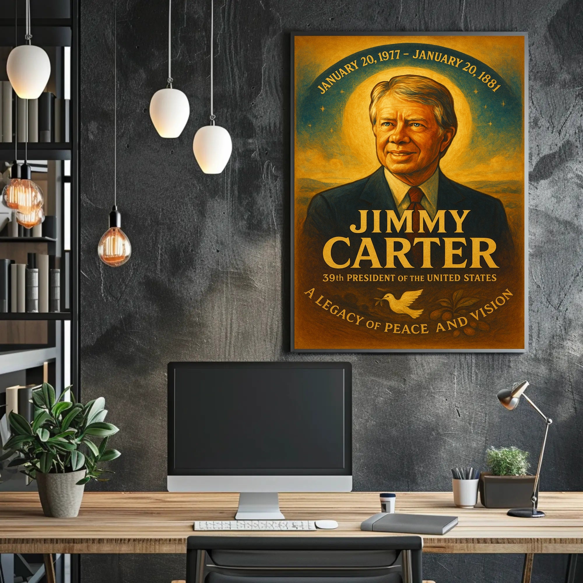 Jimmy Carter 39th President Poster PosterGoat