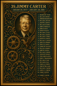 Jimmy Carter 39th President Poster PosterGoat