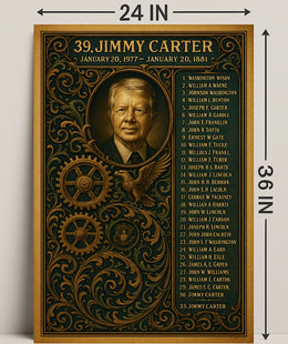 Jimmy Carter 39th President Poster PosterGoat