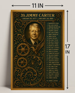 Jimmy Carter 39th President Poster PosterGoat