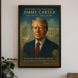 Jimmy Carter 39th President Poster PosterGoat