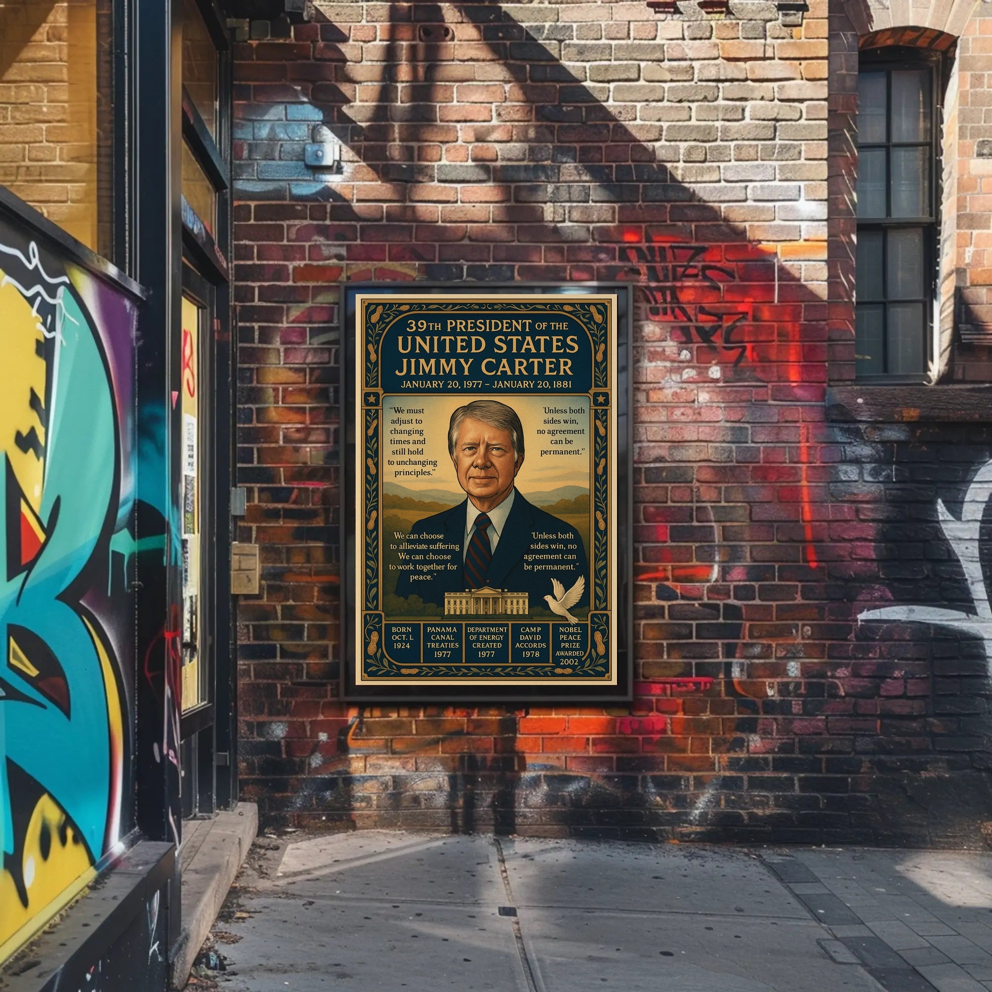 Jimmy Carter 39th President Poster PosterGoat