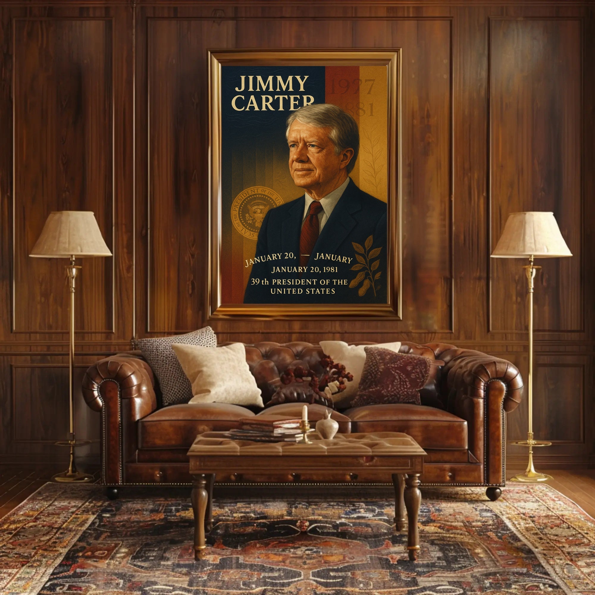 Jimmy Carter 39th President Poster PosterGoat