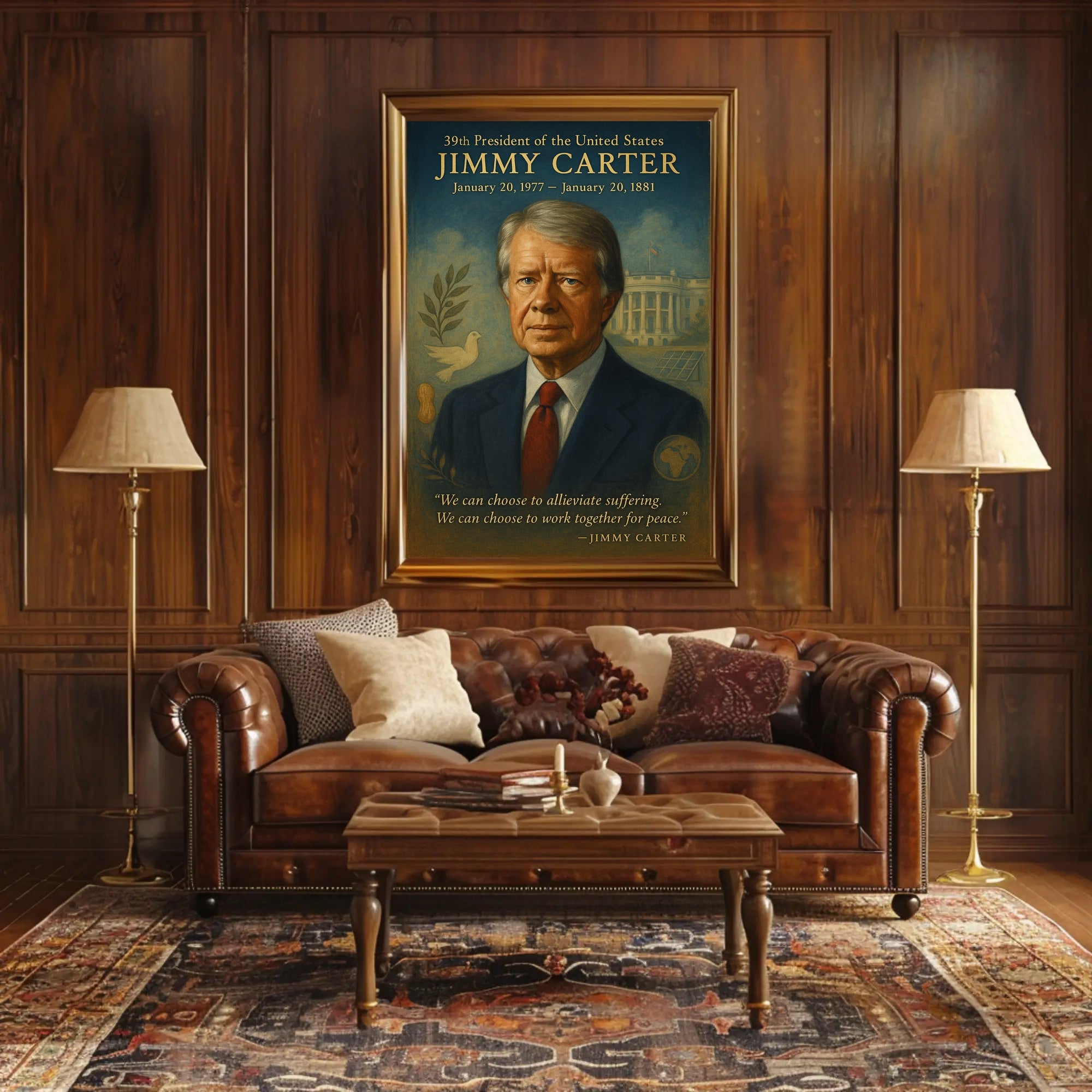 Jimmy Carter 39th President Poster PosterGoat