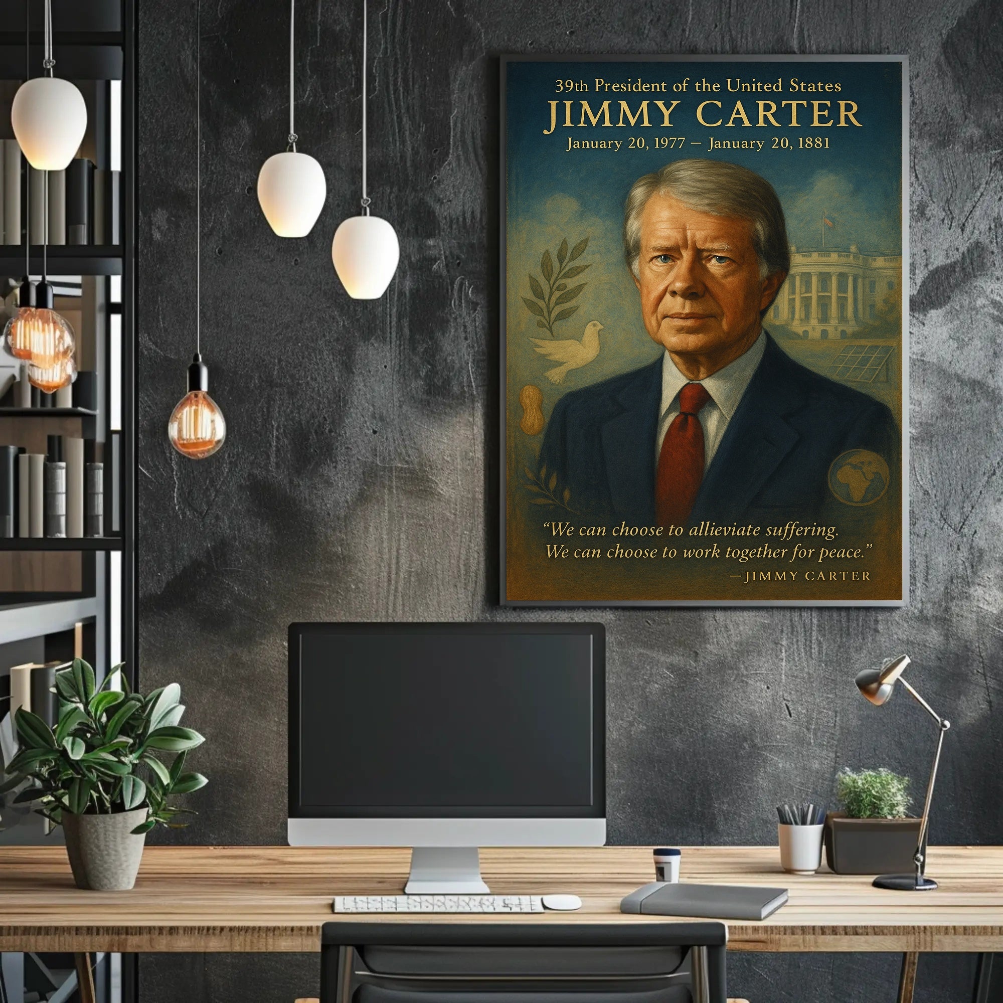 Jimmy Carter 39th President Poster PosterGoat